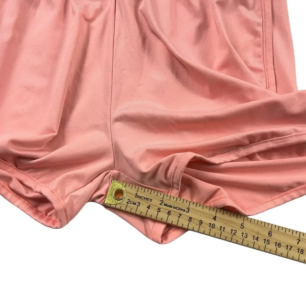 Aqua Swim Womens Sz S Pink white Dolphin Short Bottom Athletic Stretch